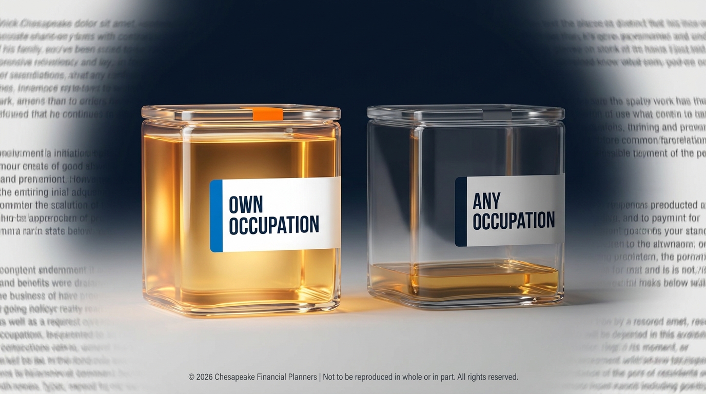 Featured image for “What is the difference between own occupation and any occupation disability insurance?”
