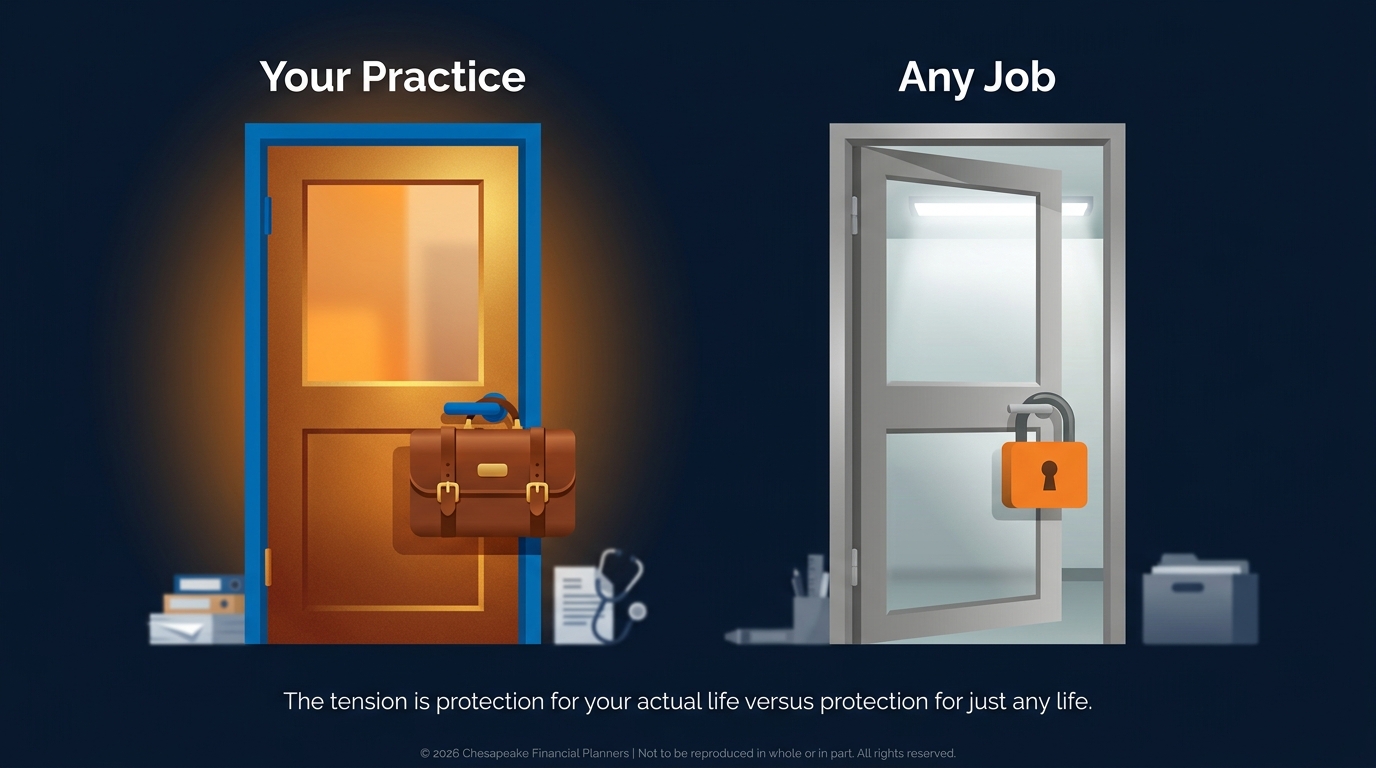 Featured image for “What is the difference between own occupation and any occupation disability insurance?”
